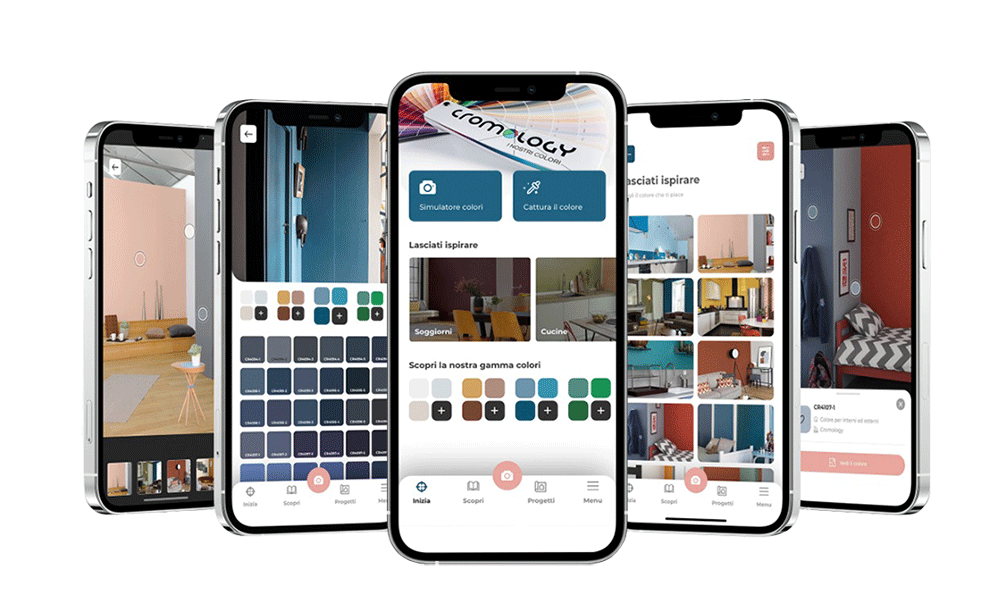 cromology color design app simulazione colore muri